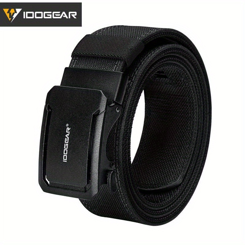 Image of Idogear Tactical Belt With Metal Ratchet Adjustable 1.75" 1000d Nylon Hard Belt Outdoors Training Tactical Belt