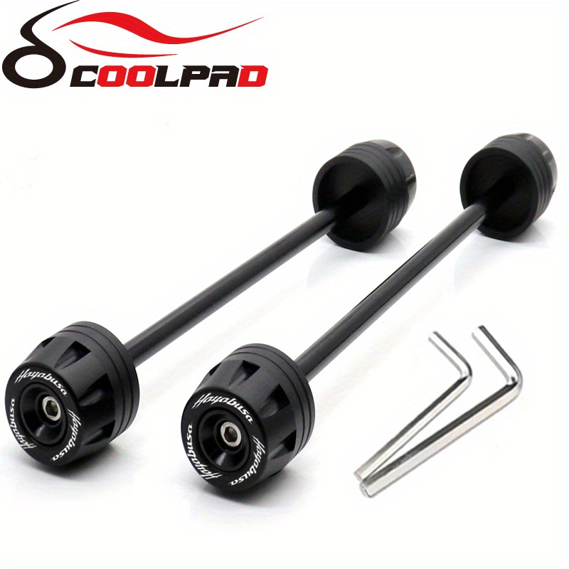 TEMU Motorcycle Front Rear Axle Sliders Fork Sliders Crash Protector Fit For Gsx1300r 1999-2023 Gsxr