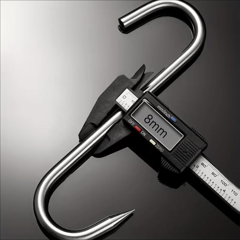 6pcs Stainless Steel S-Shaped Hooks for Heavy Objects