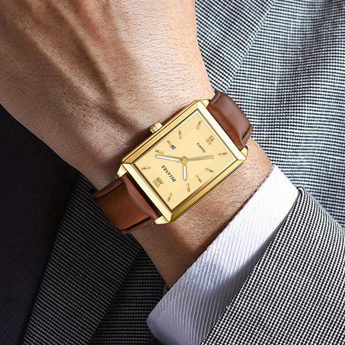square watches for men sold on Temu United States display picture 2