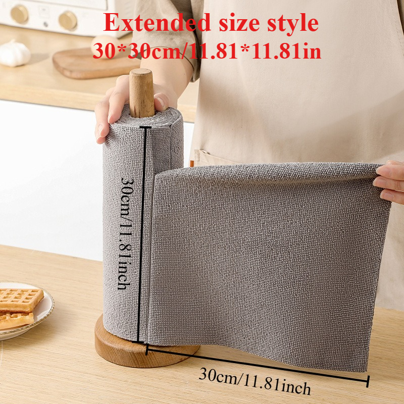 TEMU Pack Of 20 Reusable Cleaning Rags, Each Measuring By Inches, Suitable For Household Kitchen Use. Hand-tearable Cloths Are Ideal For Dishwashing