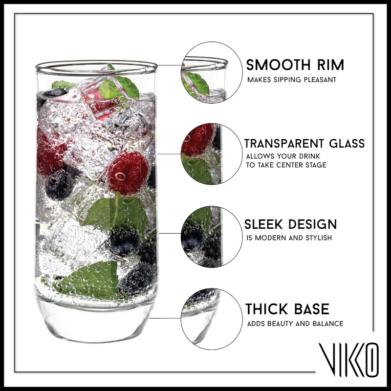 drinking glasses 12oz drinking glasses set 12 - Temu