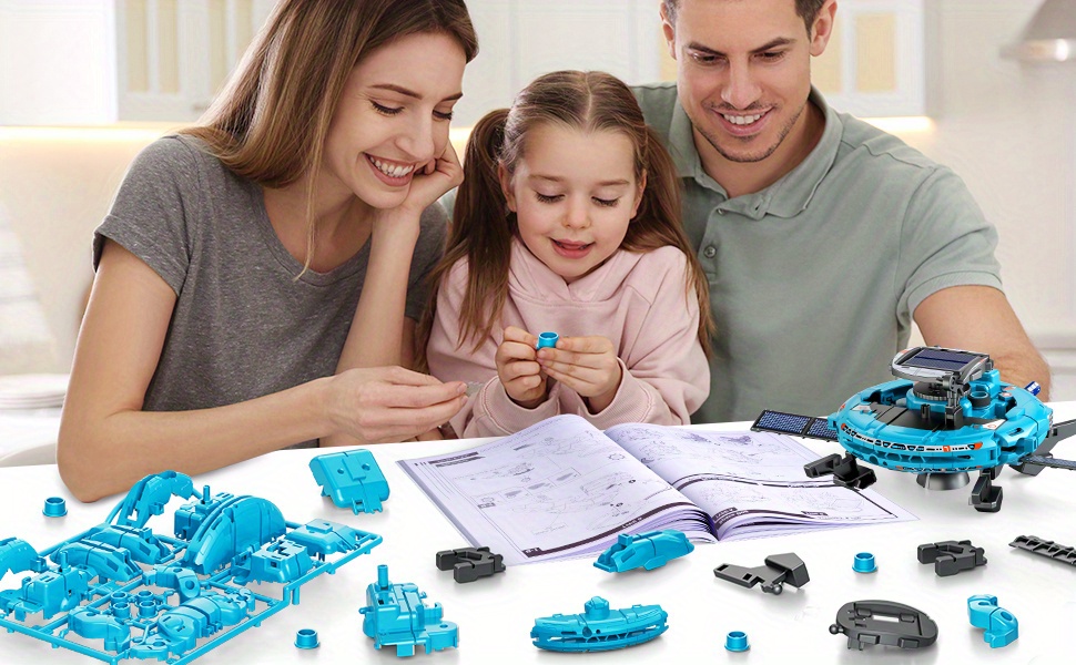 120pcs STEM Building Robots Toy for Kids Ages 8-12, Science Kits, Solar Space Toys Gifts for 8 9 10 11 12 Year Old Teen Boys Girls