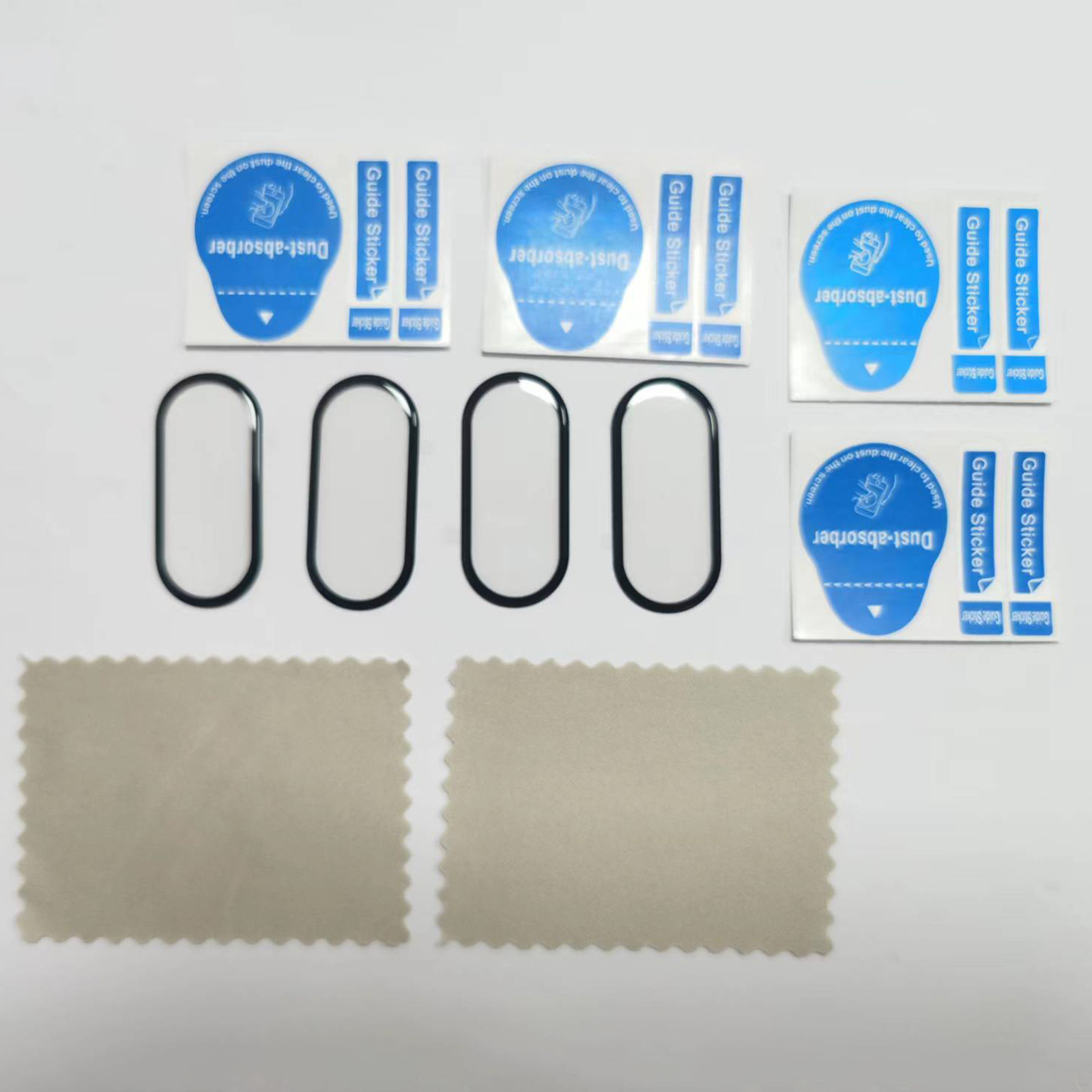 4-pack For Xiaomi 10 Curved Screen Protector Film - 4-pack, Scratch-resistant, Anti-fingerprint, , With Camera, , Flexible Coverage