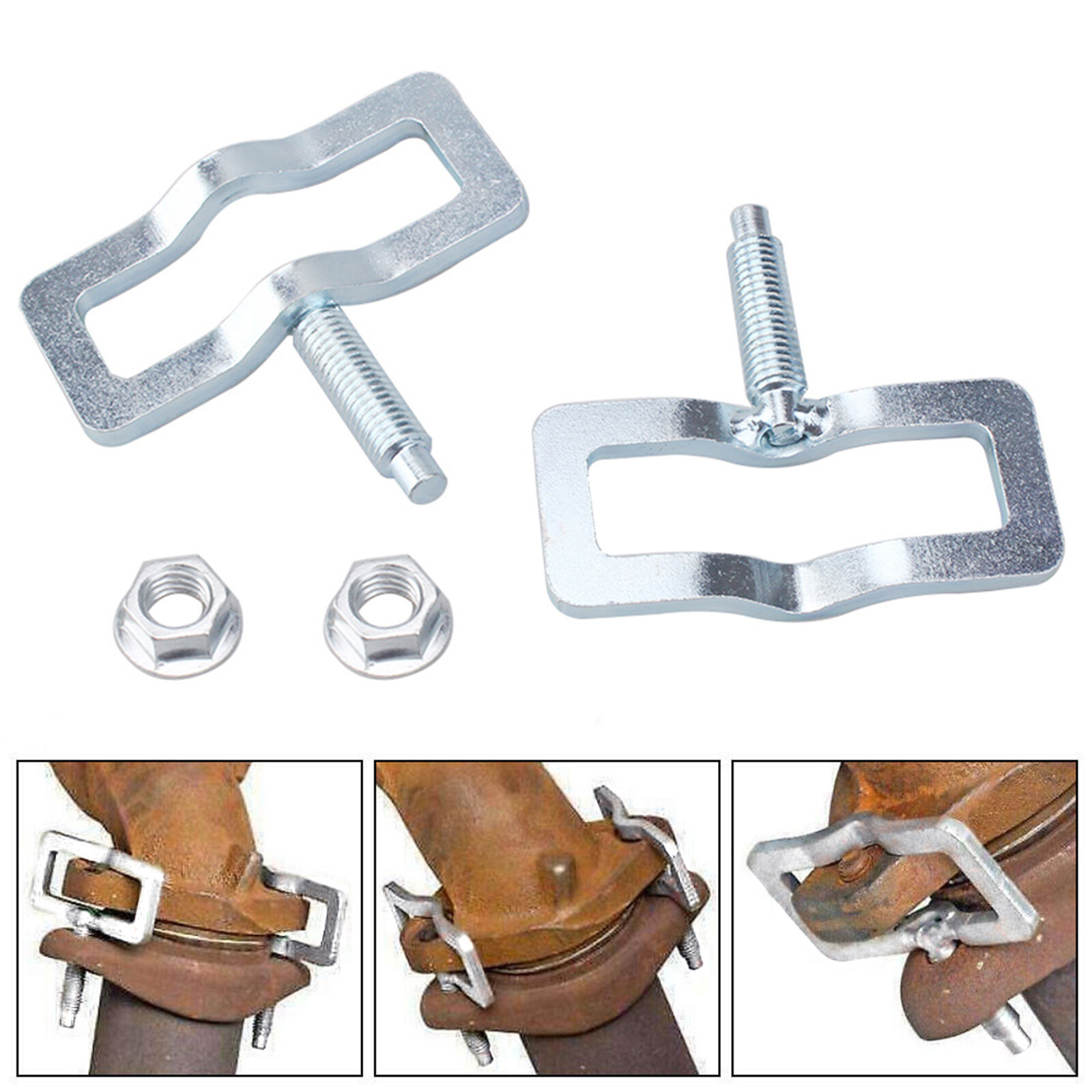 TEMU Repair Kit For Exhaust Manifold Clamps, Suitable For 1997-2009 For Ford Trucks, Includes 2 Modified Parts.