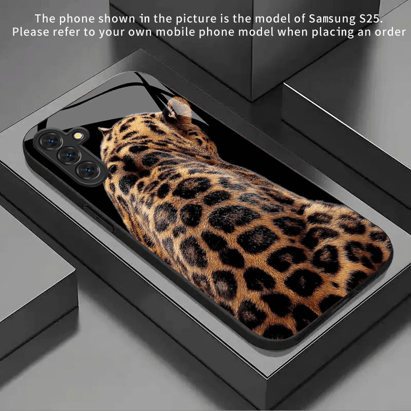 TEMU Phone Case - Back Pattern Phone Case Tempered Glass For Galaxy