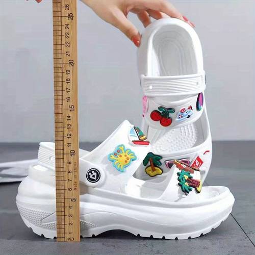news two straps with free accessories bae wedge chunky sandals for women oem