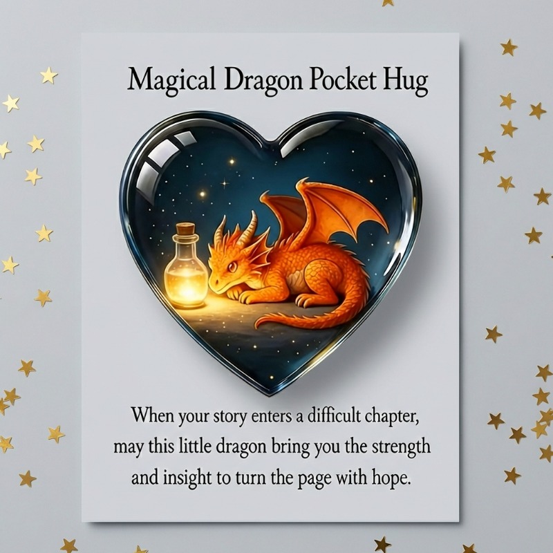 TEMU Pocket Hug Card | 2d Acrylic Heart-shaped With Emotional Inspiration | Ideal As A , As Well As As A Home Holiday Decoration And Room Decoration