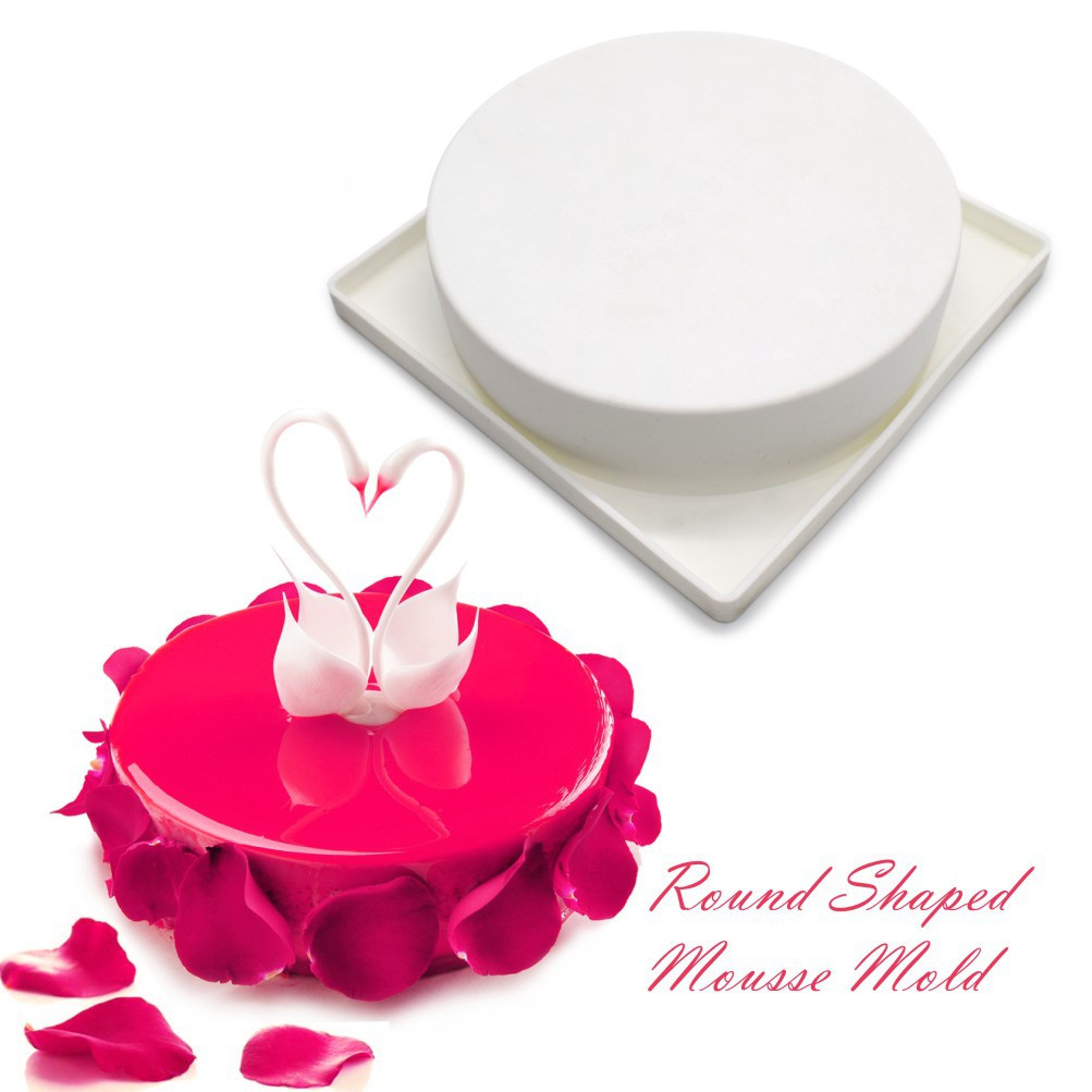 1pc Fondant Cake Mousse Mold, Classic Italian Mousse Cake Mold, Round Silicone Cake Mold