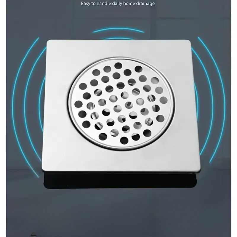 stainless steel built in shallow floor drain anti clog Temu