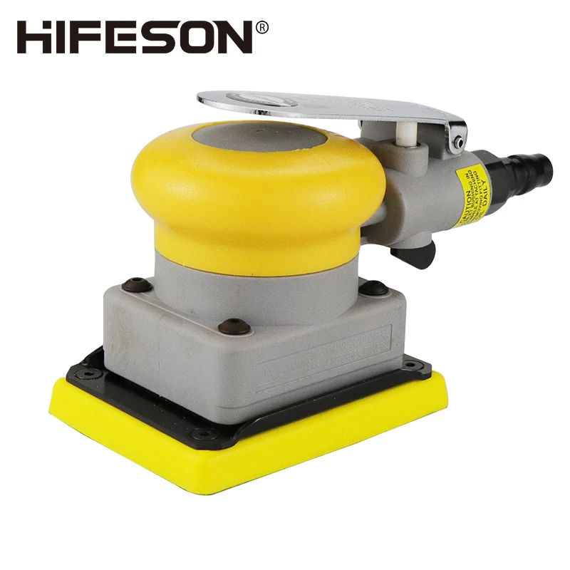 pneumatic car air sander polisher alloy square 70 100mm iron oxide sandpaper grinding machine tool for auto detailing and polishing details 0