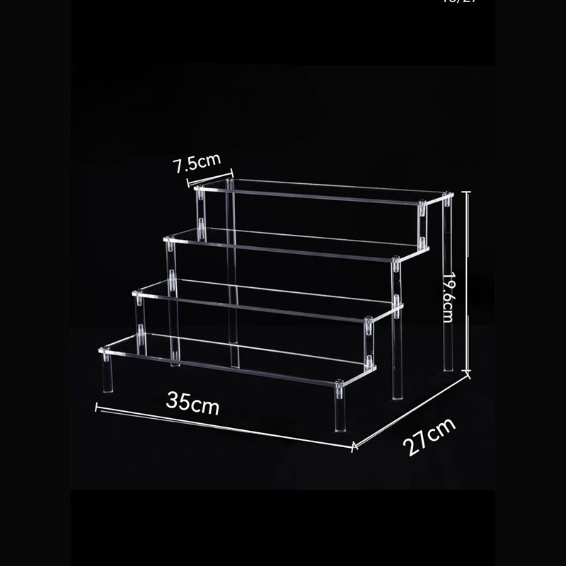 TEMU Acrylic Multi-tier Jewelry Display Stand - Clear Showcase Organizer