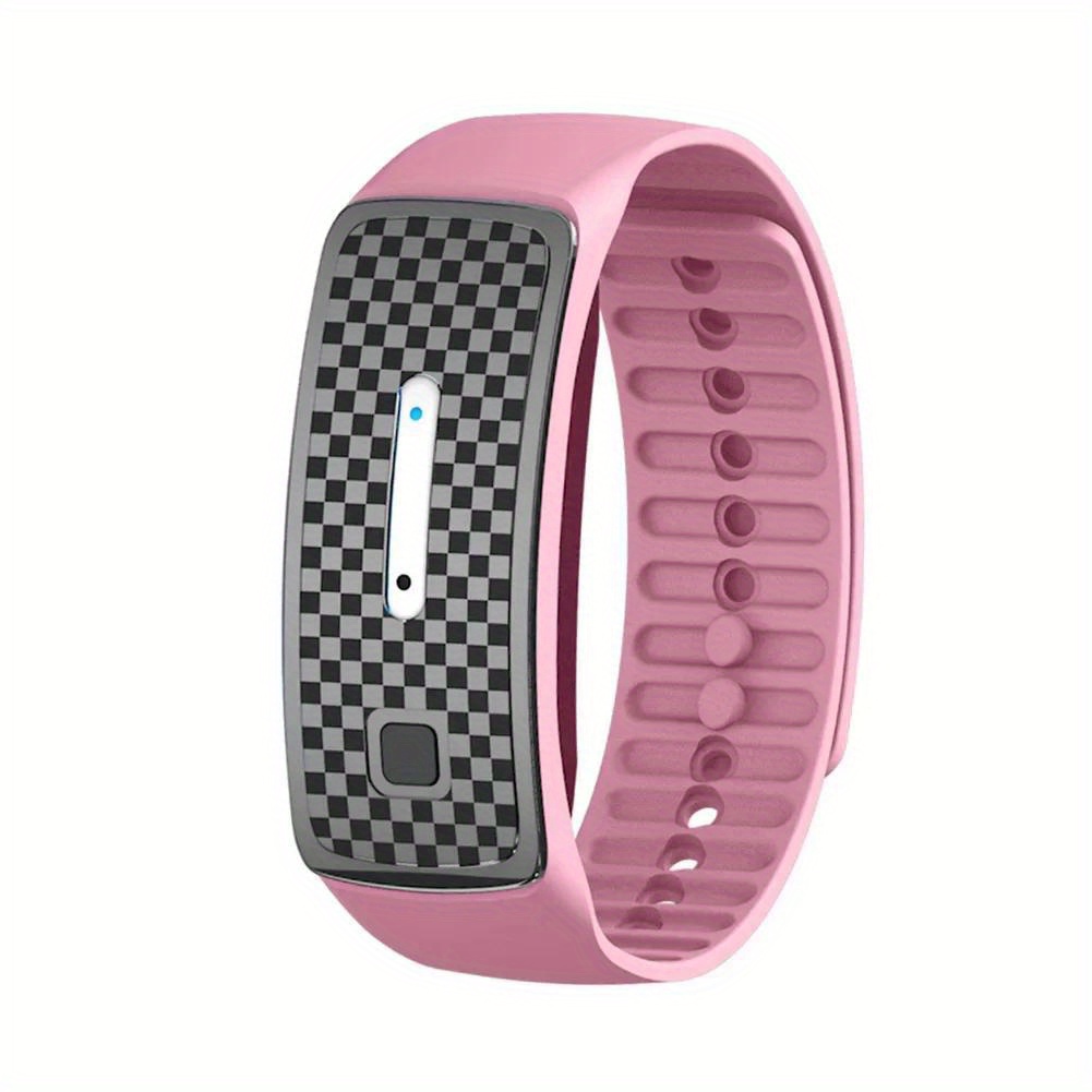 TEMU Smart Repellent Bracelet | Usb Rechargeable Ultrasonic Insect Repellent | Long-lasting Outdoor Camping Protection With Blue Light & Vibrant