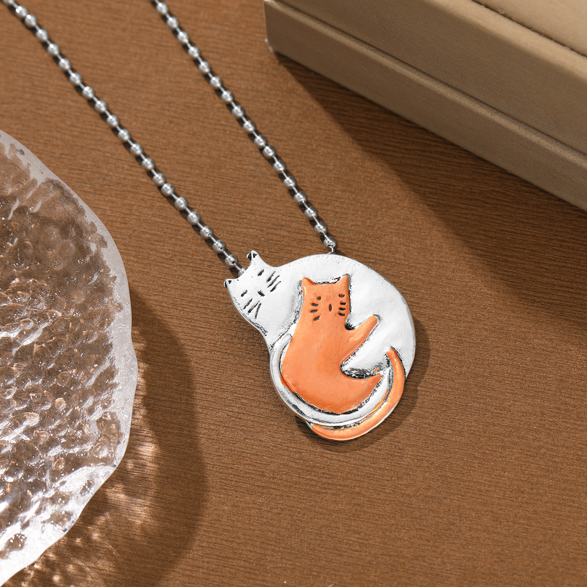 TEMU Collana da donna con ciondolo a forma abbracciato , stile facile , per , , feste e appuntamenti