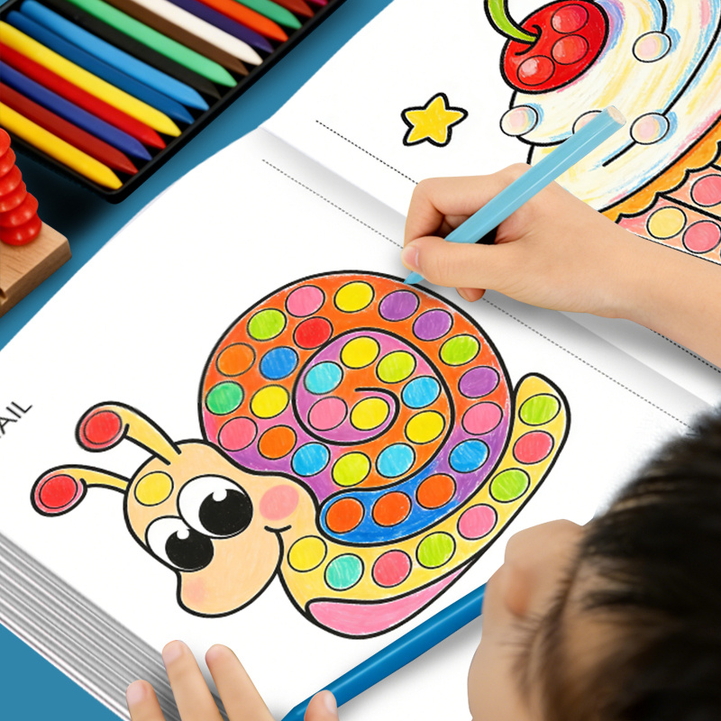 Dot-Activity & Coloring Book for Ages 3-6