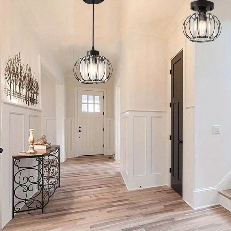 modern led crystal chandelier ceiling lamp no electricity needed battery free   for living room bedroom dining room hallway decor details 0