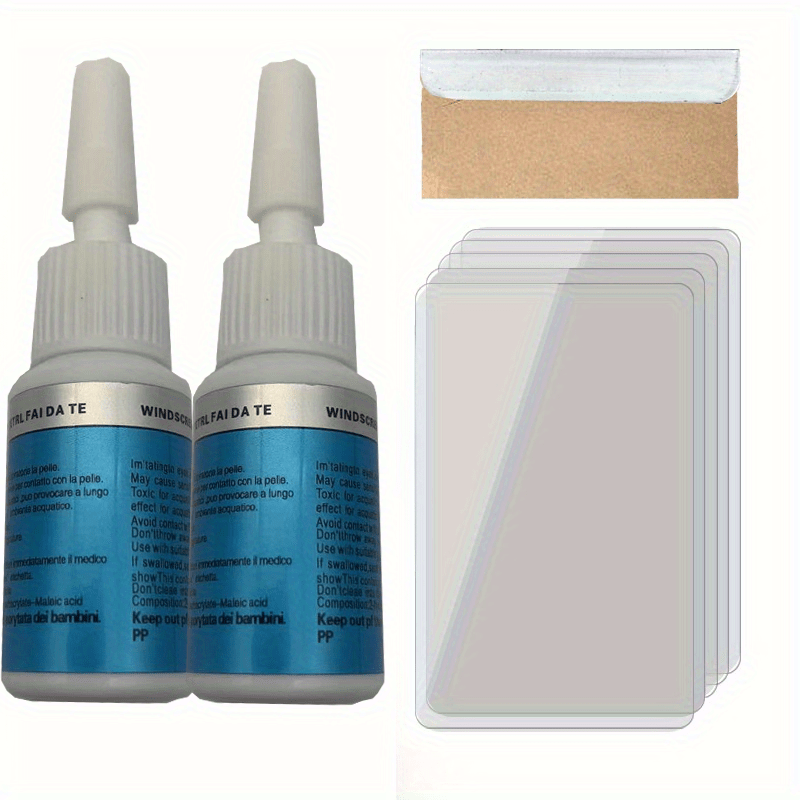TEMU Windscreen Repair Kit, Suitable For Repairing And , Windscreen Crack Repair Tools Automotive Vehicle Windscreen Tools