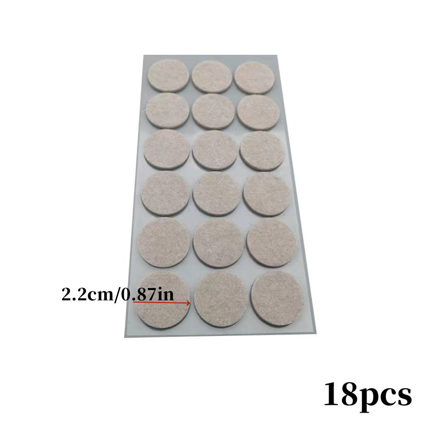18pcs Neutrino Furniture Felt Pads - Strong , Non-slip, Cut-to-shape Chair Leg Protectors For Hardwood Floors, Furniture Foot Covers
