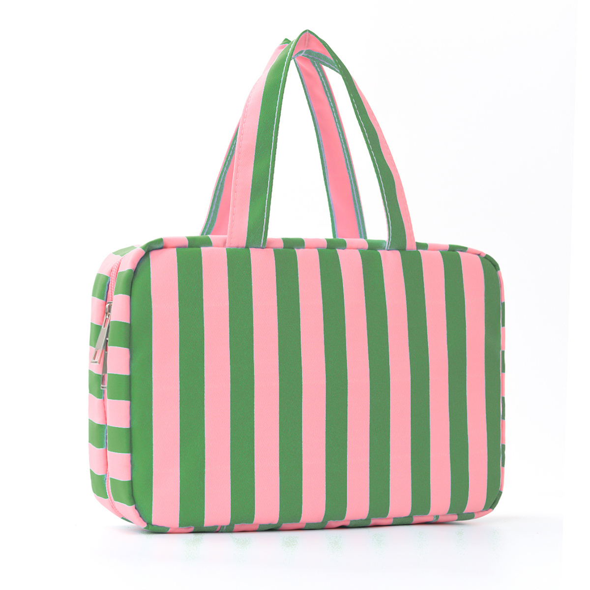 Blue White Striped Hanging Makeup Bag, Classifying Storage For Cosmetics Skincare And Toiletries, Space- And , Toiletry Bag Travel Organizer, Suitable For Bathroom Vanity