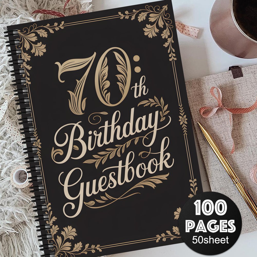 TEMU 1pc Aesthetic Birthday Guestbook, Retro Memories Souvenir Album, Witness The Gift For Birthday Party Message Book With Wishes, Guest Messages