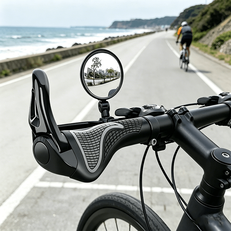TEMU Set di specchietti retrovisori regolabili per bicicletta - Specchietto con manubrio grandangolare gradi, per bici da , mountain bike, scooter -