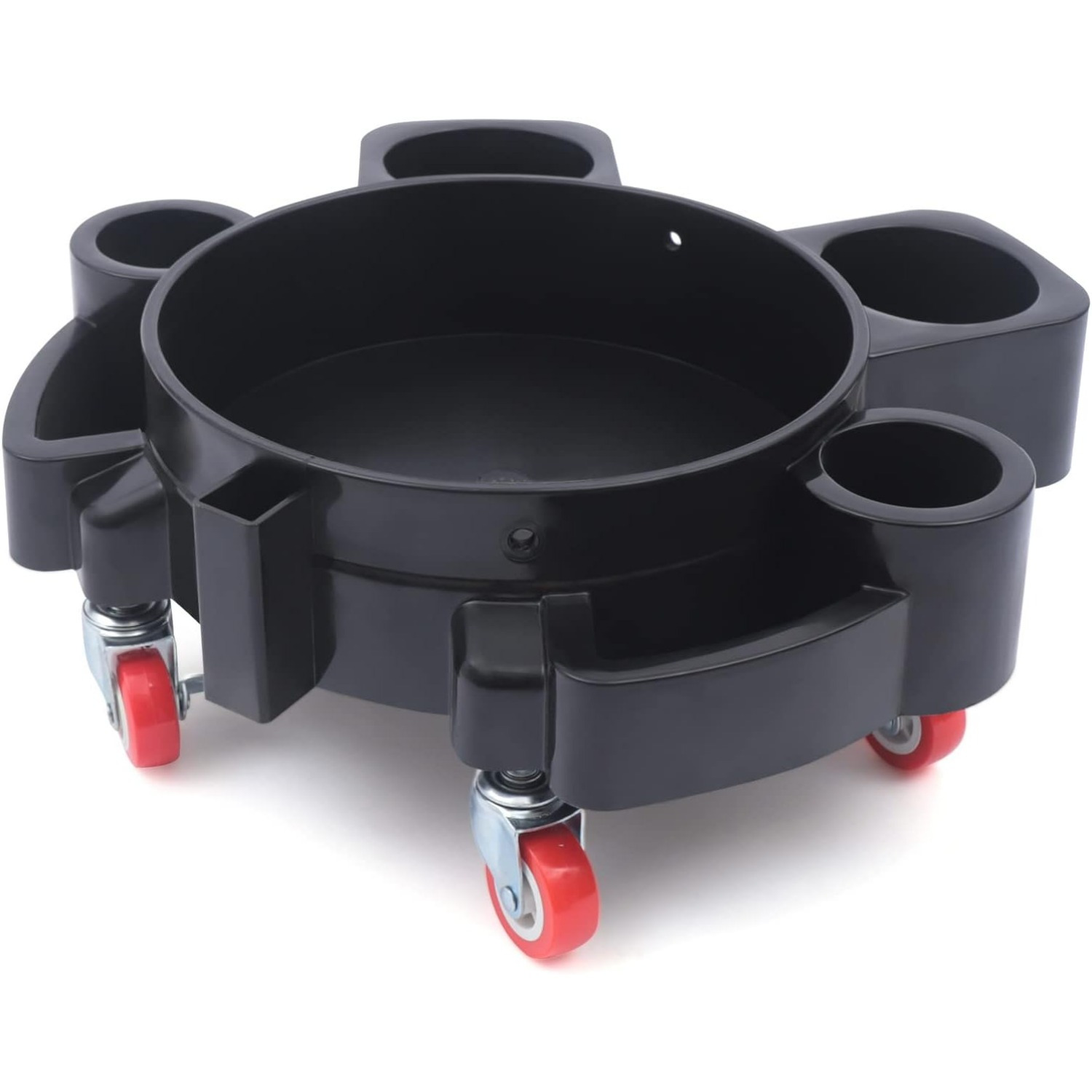 Bucket Dolly Wash Professional Bucket Dolly With Wheel Casters, Black For Car Washing, Car Beauty, Painting Assistance, Decoration Assistance