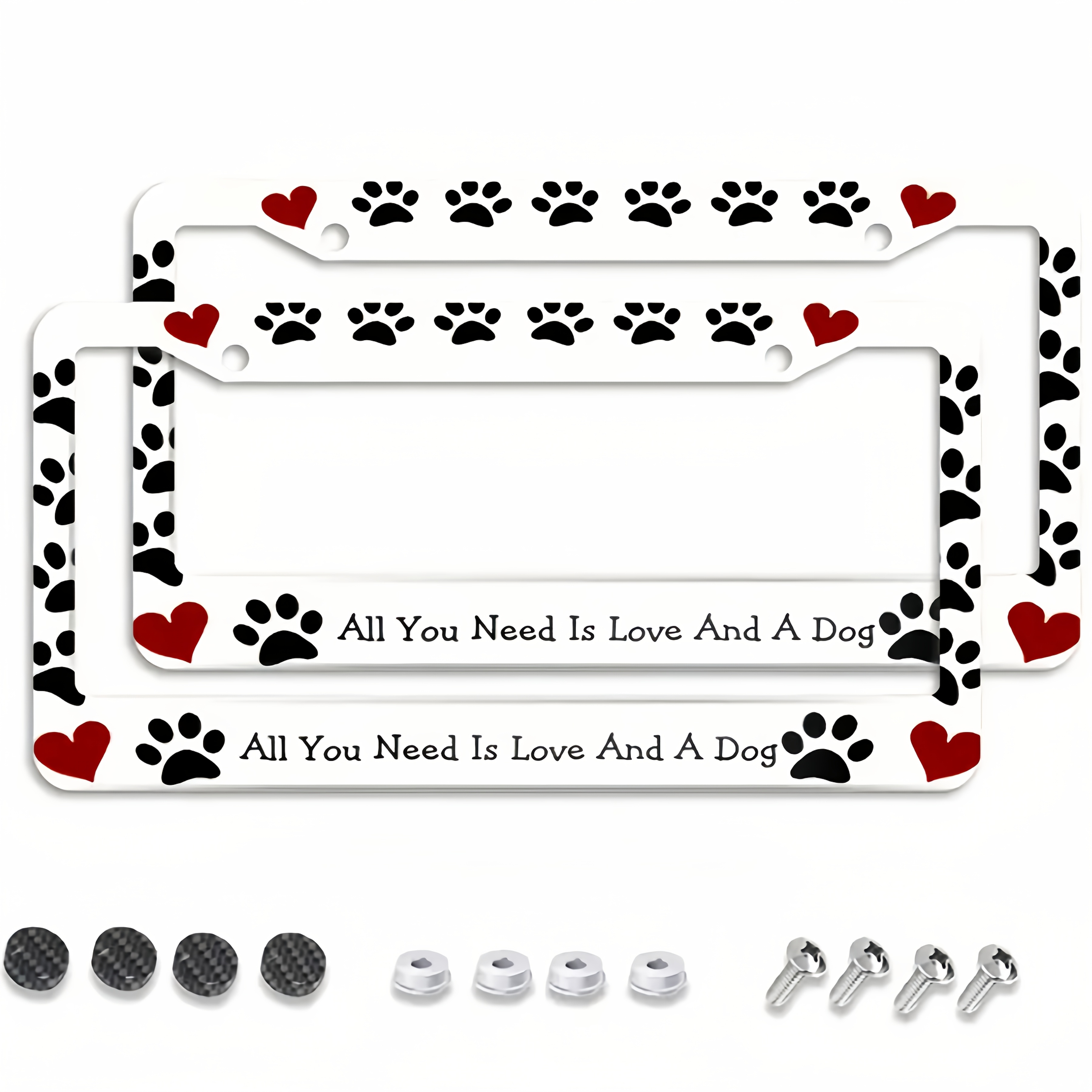 TEMU Durable American License Plate Frame K1 With Prints And , Weatherproof, Suitable For Car