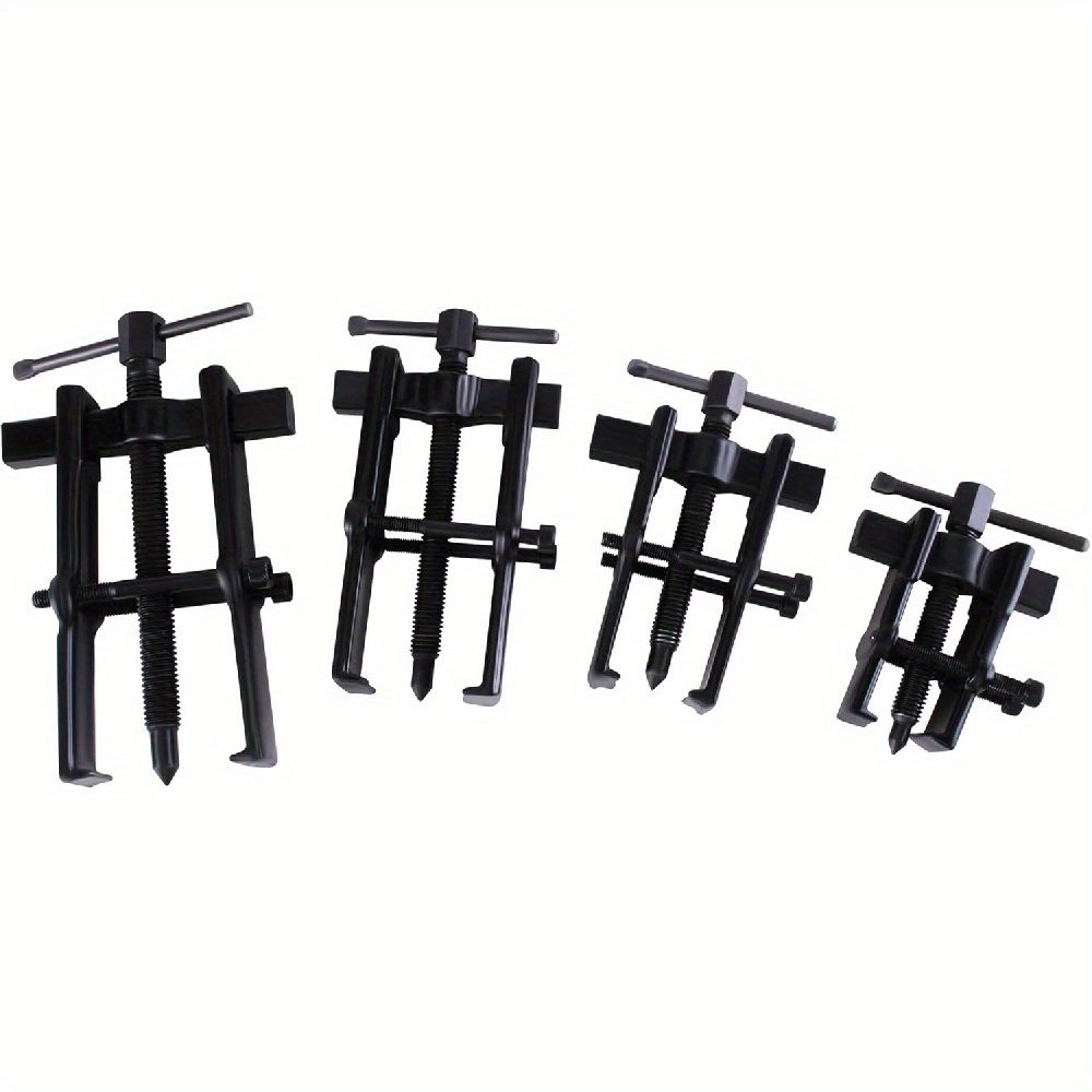 Set Of 4 Bearing Pullers, Suitable For Ball Bearings Ranging From 35 To 90 Mm, Featuring 2 Jaws, Ideal For Removing Wheels And Gears