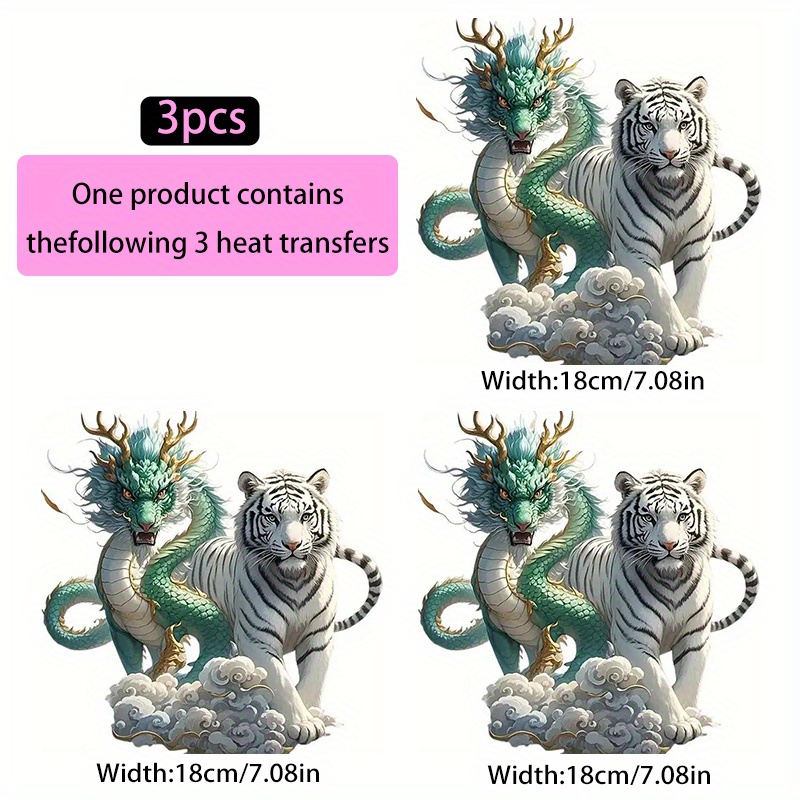 TEMU A Set Of 3 High-definition Heat Transfer Prints, Made From High-quality Materials That Cut And Seamlessly . Designed For Beginners, Durable And