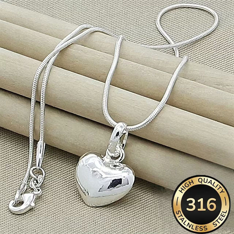 TEMU Collier pour femme avec pendentif cœur et chaîne , convient pour un usage , les fêtes, les vacances, , et une sortie spéciale de Noël