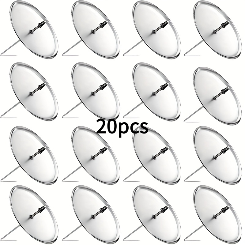 TEMU 20pcs Bougeoirs Coniques en Métal, Décorations de l'-Noël, Ornements de Centre de Table, Figurines Décoratives Vintage, Convient pour l'-Noël, ,