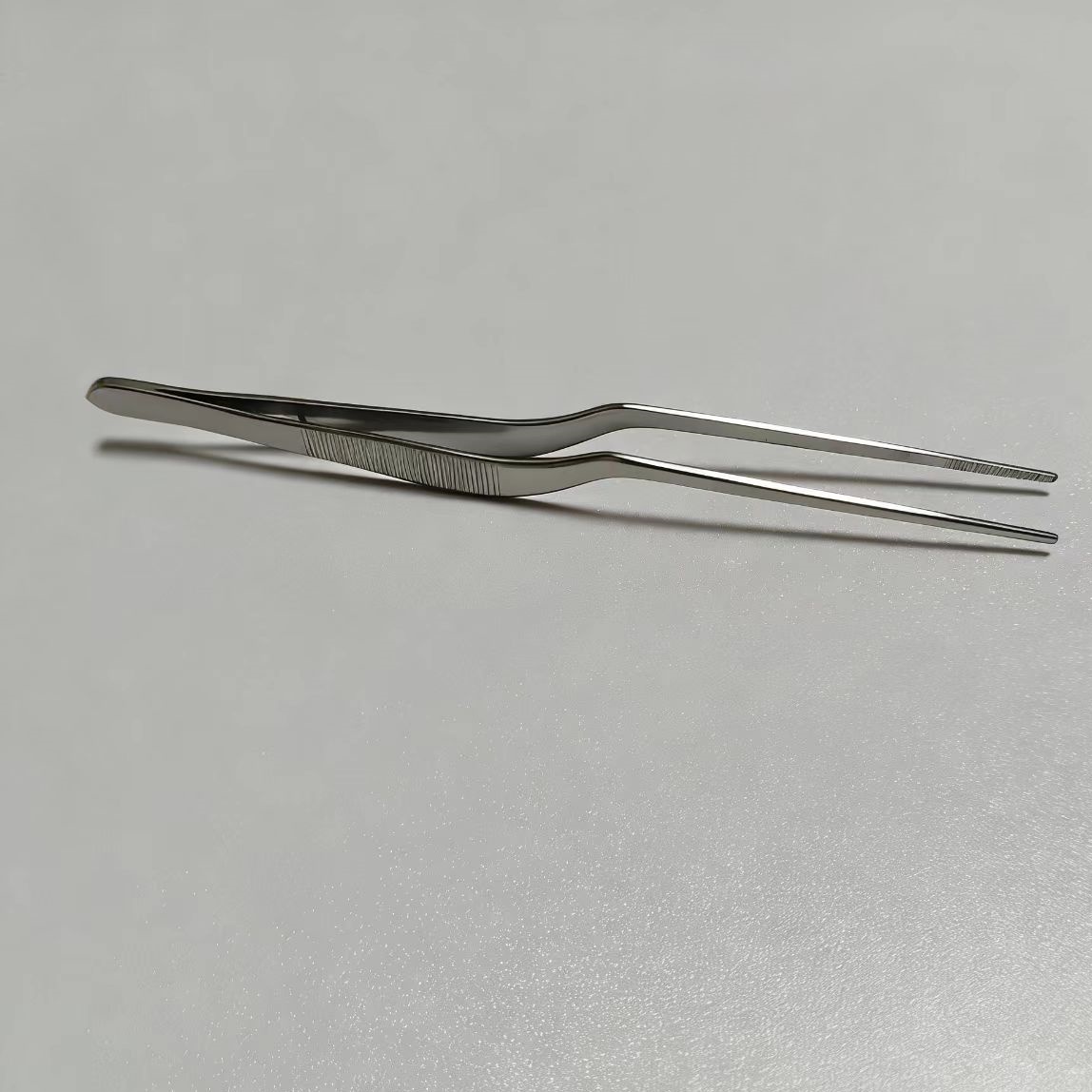 Image of Stainless Steel Tweezers Compatible For ' Plating & Cake Decorating - Food-safe Stainless Steel With - Elegant Restaurant Tool For Dessert Decoration, For & Professional Kitchens