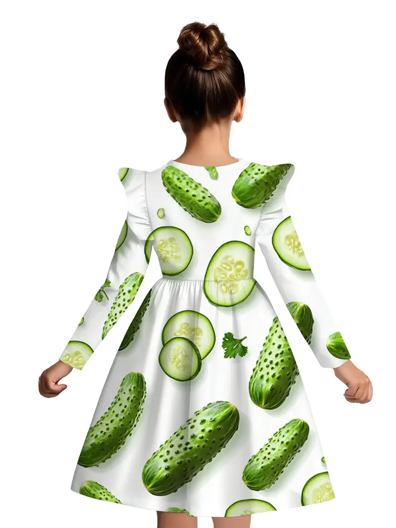 cute cucumber dresses Frills, flounce & party-ready twirls , Our flounce dresses are made for sparkling moments, big smiles, and little fashion queens Shop now in stores!, #PartyWear #FlounceDress #GirlsFashion