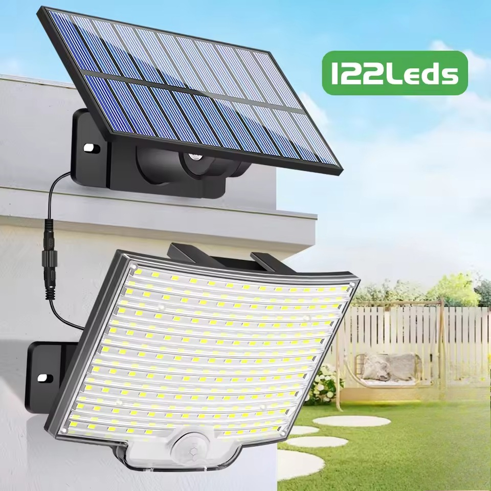 TEMU Solar Outdoor Light-led Motion Sensor Light- Outdoor Security Floodlight For Patio, Garage, Porch, Yard, Street, Outdoor Lights