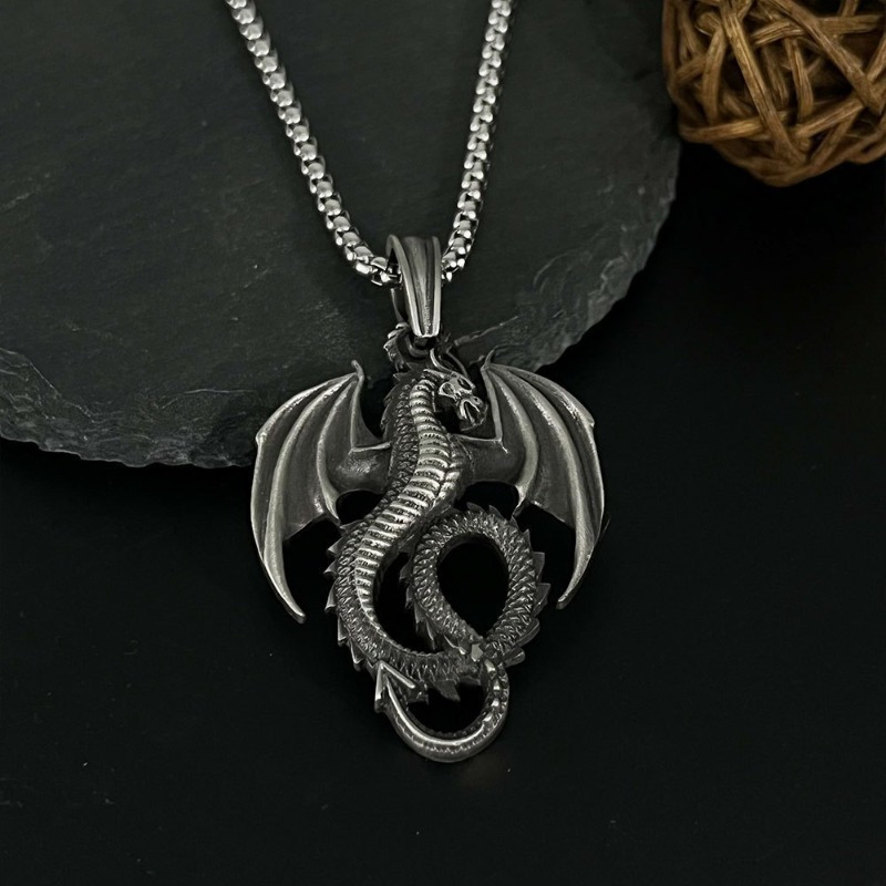 

Steel Pendant Necklace