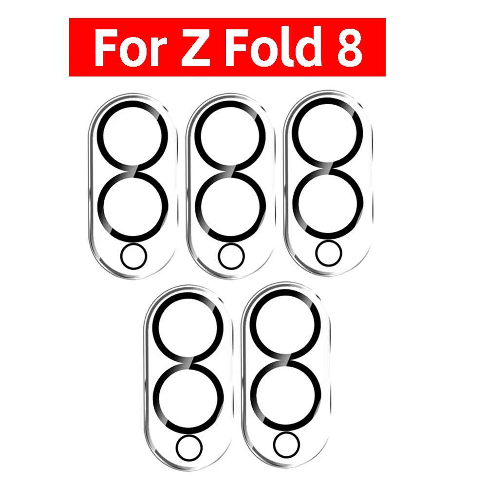TEMU 5 protections d'objectif en verre trempé HD pour Samsung Galaxy Z Fold 8, films de protection anti-rayures pour Samsung Galaxy Z Fold 5/Z Fold