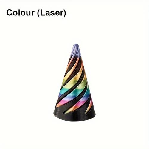 1pc decorative set spiral pyramid shaped desk ornaments office and home decor gift for adults and teens colors random