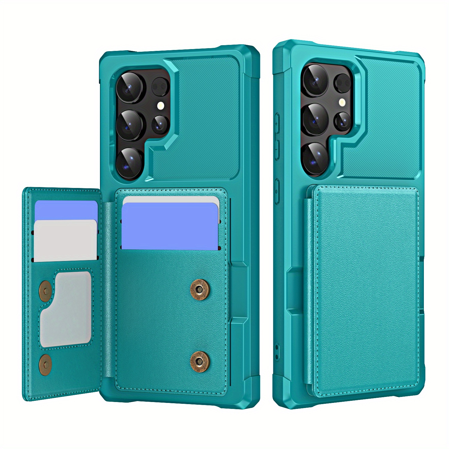 TEMU Phone Case - Zm12 New Flip Stand Card Slot Phone Case Suitable For Galaxy S10/s20/s21/s22/s23/s24/s25/plus/ultra/fe