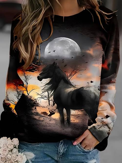 special edition womens casual crew neck sweatshirt