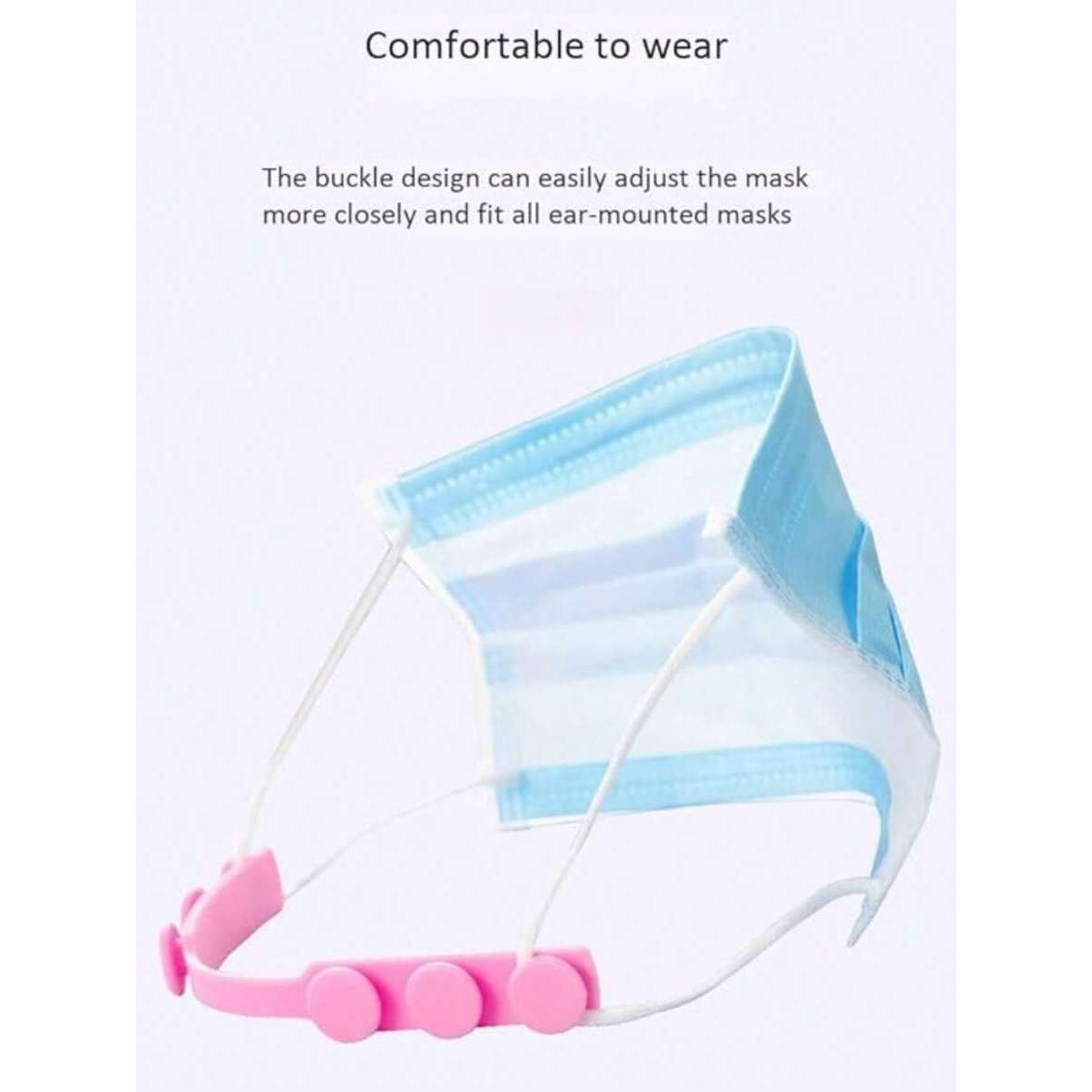 Silicone Mask Ear Loops for Adjustable Strap Length, Random Colors
