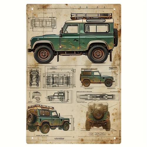 vintage tin painting high quality used indoors and outdoors no power required featherless design suitable for porch garage home farm garden art decoration gift hou 12x8 inches 30x20cm