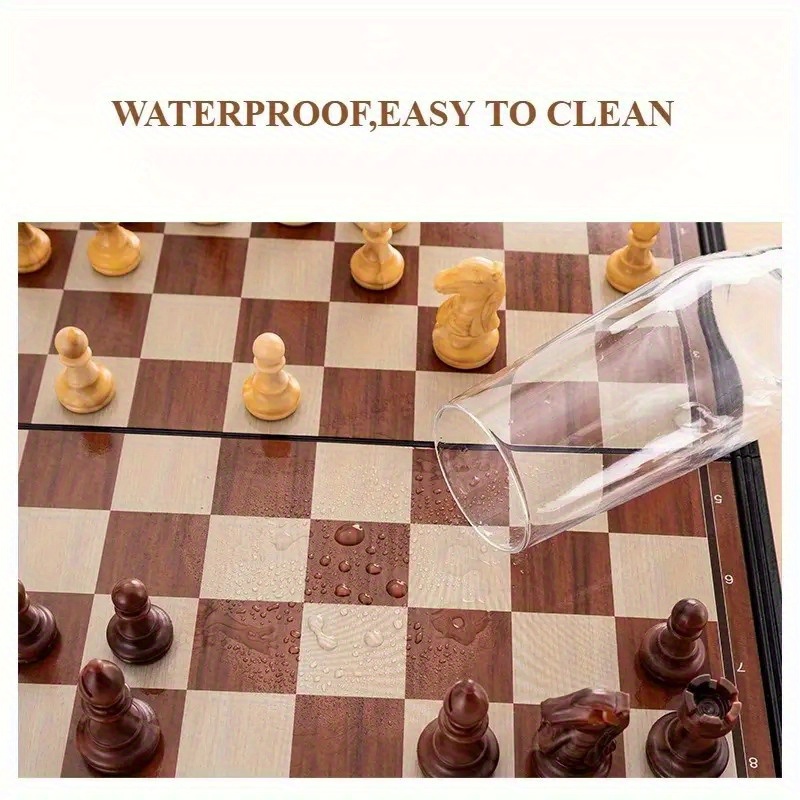 Juego De Ajedrez Magnético Portátil – Tablero Y Piezas Magnéticas, Estratégico Y Divertido – Ideal Para Viajes, Campamentos Y Reuniones Familiares