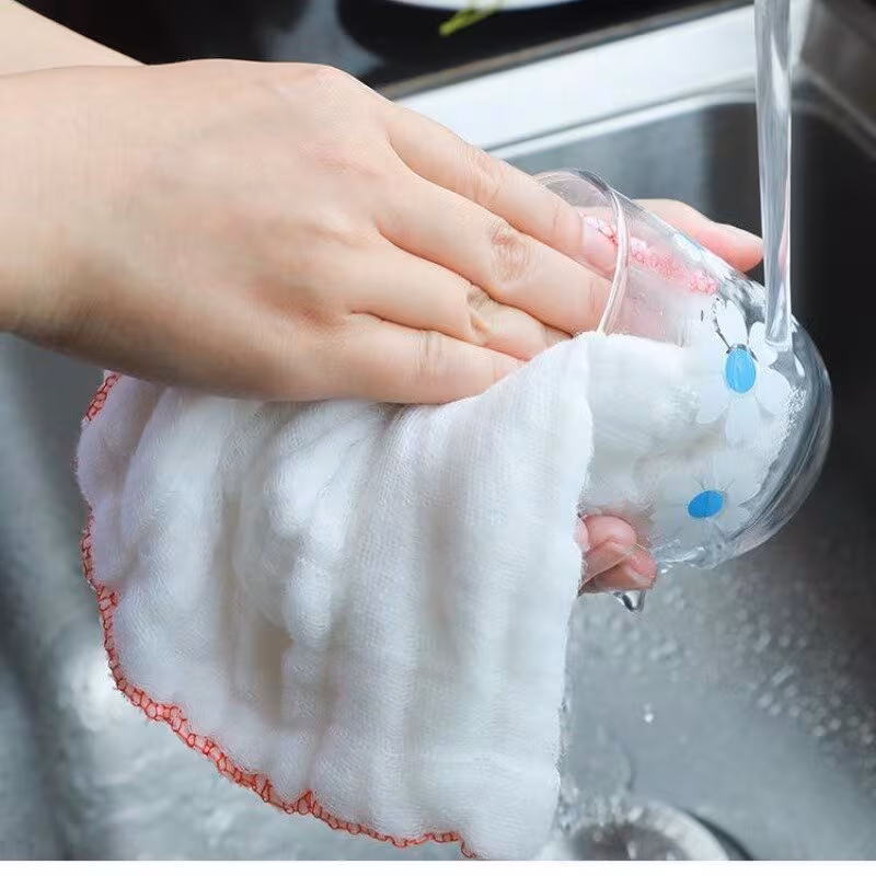 5pcs durable non stick oil absorbing kitchen towels high cleaning mesh cloths easy to wipe Product details 2