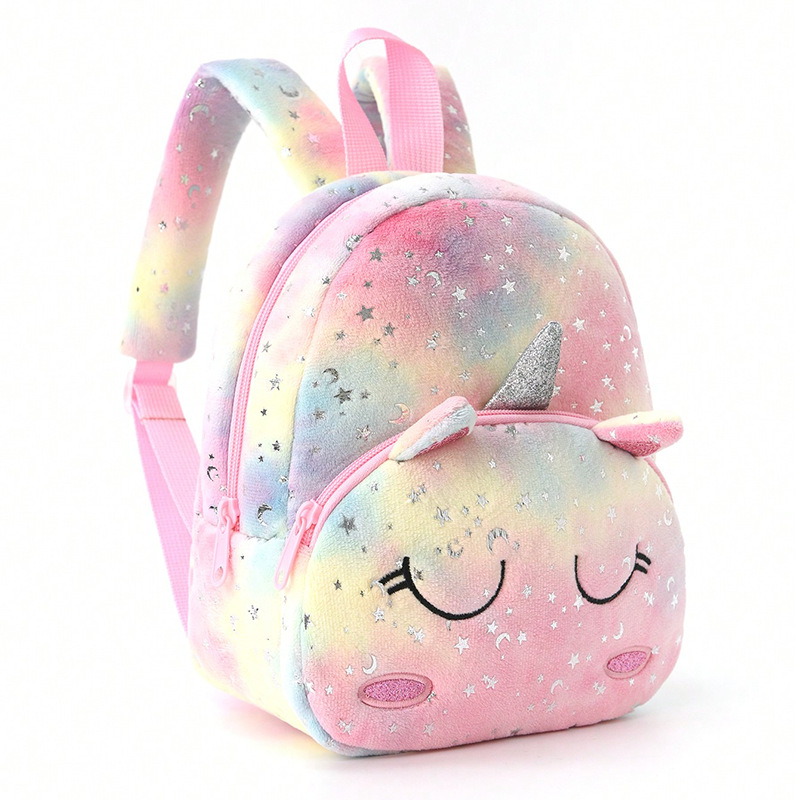 TEMU Custom Embroidered Plush Cartoon Backpack, Shoulder Bag, Crossbody Bag, Cute Small Backpack School Bag, Mini Travel Backpack, Hiking Backpack,