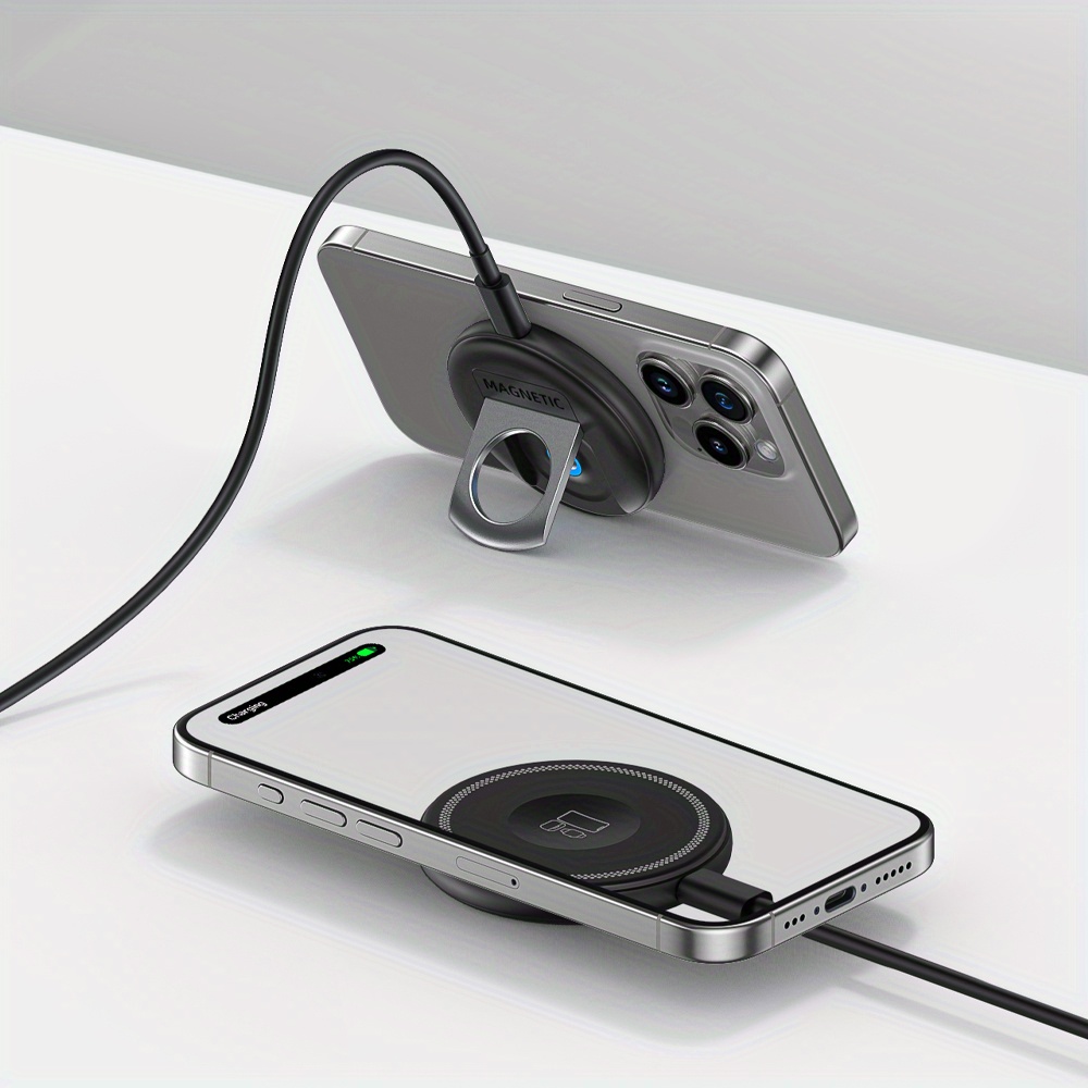 cargador inalámbrico magnético plataforma carga Temu Ecuador