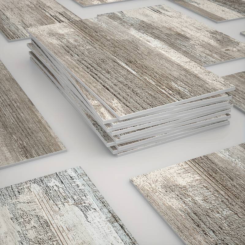 Image of 32pcs Self-adhesive Wood Grain Vinyl Stickers Suitable, Floor, Tile, Walls - Suitable For Stove, Floors, Bathtub, Shower, Countertops - Installation Decorative Covering