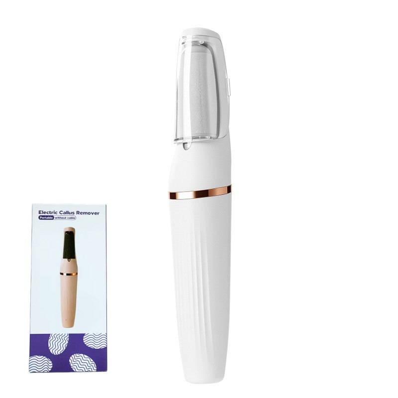 TEMU Kit de pédicure électrique rechargeable pour les pieds, râpe électrique fil avec 2 rouleaux de meulage à grain grossier et fin, ensemble complet