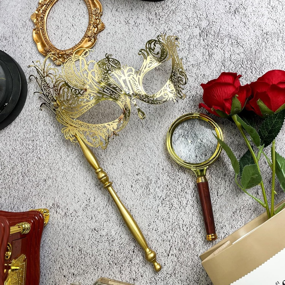 A Shiny Metal Mask for Women, Perfect for Halloween And Designed for Carnival Mask Events, Venetian Style, And Costumes.