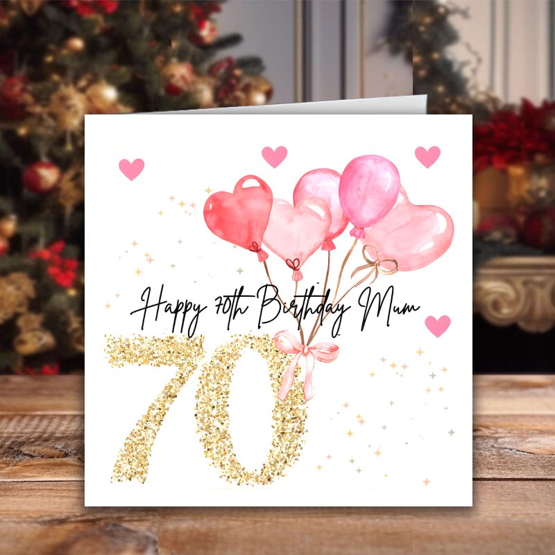 TEMU Funny 70th Birthday Card For Mum, Perfect For Christmas, Halloween, Any Occasion, Ideal Gift For Mum, The In The World, Envelope Random, 1pc