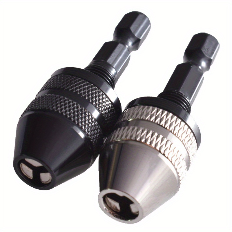 E-shop 2 Stk. Schnellwechsel-Bohrfutter-Adapter – Schlüssellose Bohrfutter mit 1/4'' Sechskantschaft, Schlagbohrerschrauber-